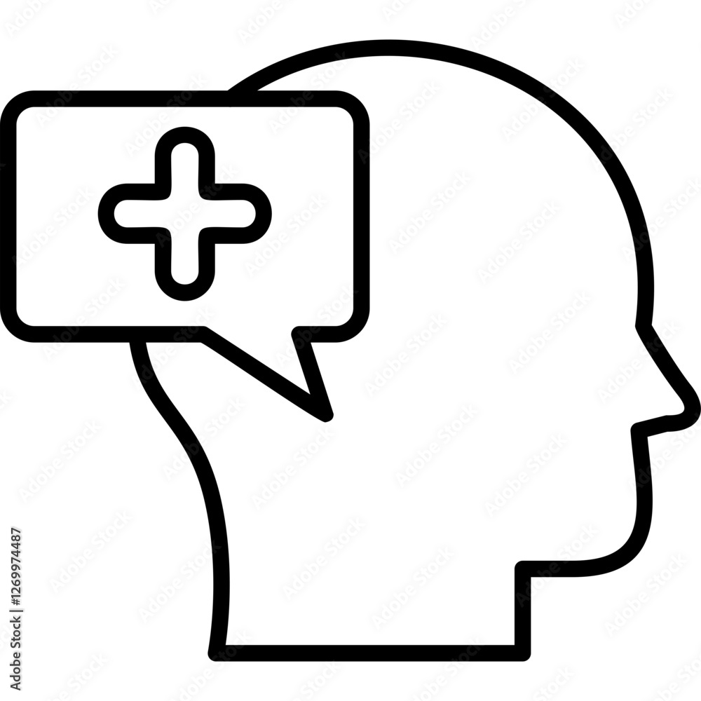 Obraz premium Positive Thinking icon