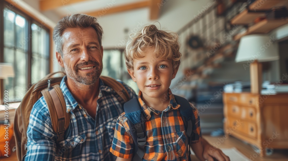 Happy father and son Happy father and son