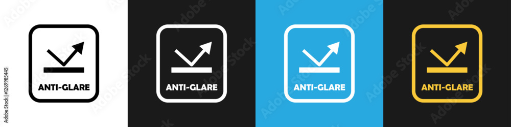 Anti-Glare vector icon isolated on different backgrounds. Anti-Glare vector icon isolated on different backgrounds.