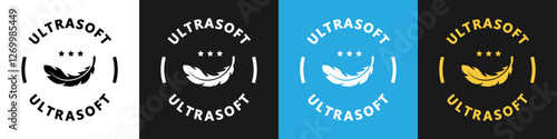 Ultrasoft vector icon isolated on different backgrounds.