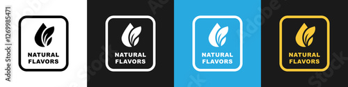 Natural Flavors vector icon isolated on different backgrounds.