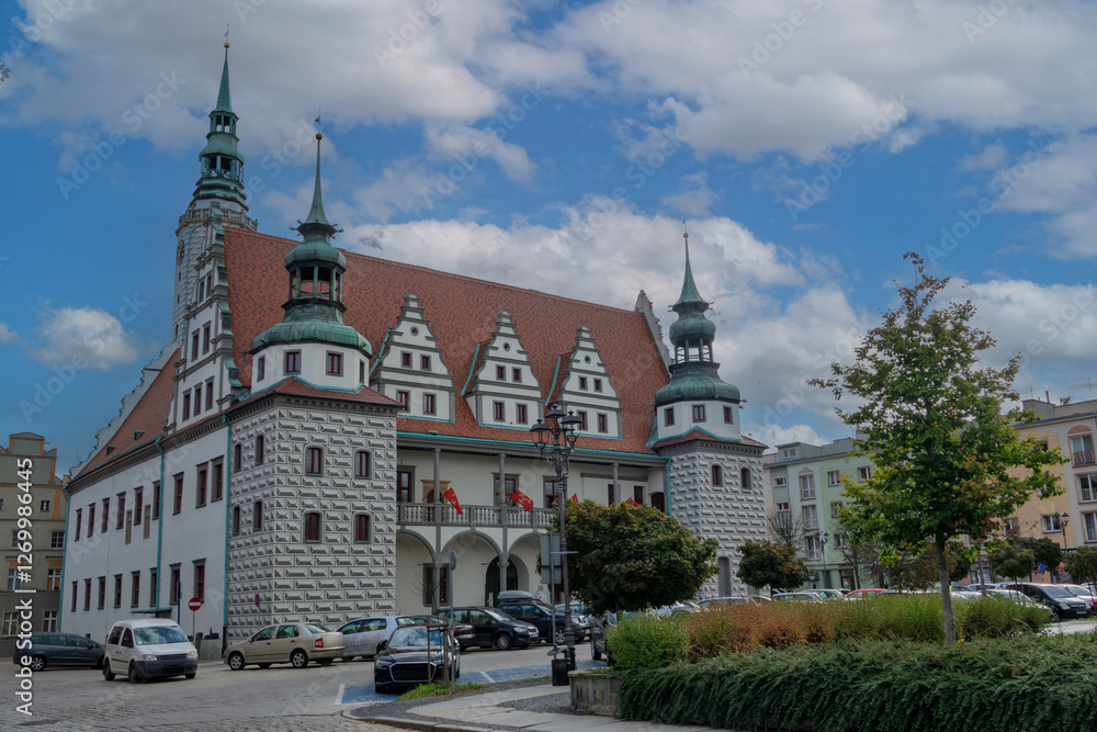 Town Hall on square Rynek in Brzeg, Poland Town Hall on square Rynek in Brzeg, Poland