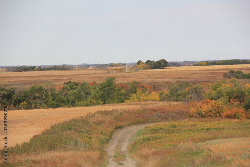 Fototapeta premium Saskatchewan Scenery Qu'Appelle Valley area