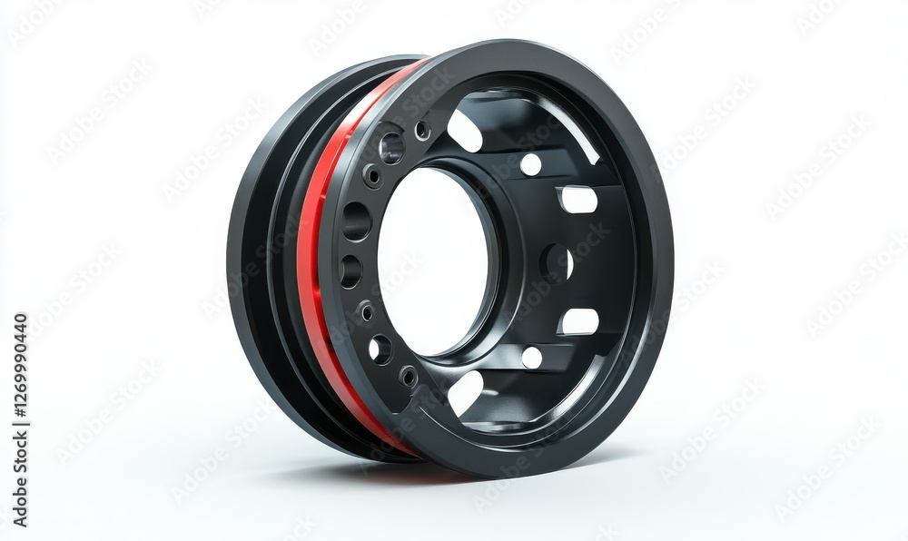 Forklift wheel from Stock Machinery, delivering on a white background. Forklift wheel from Stock Machinery, delivering on a white background.
