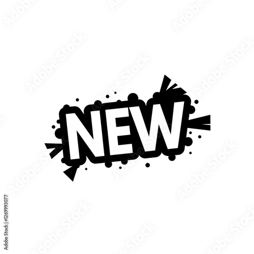 new sticker - vector  illustaration