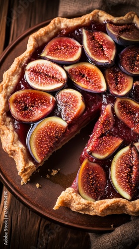 Scrumptious Fig Tart with a Slice of Autumnal Delight