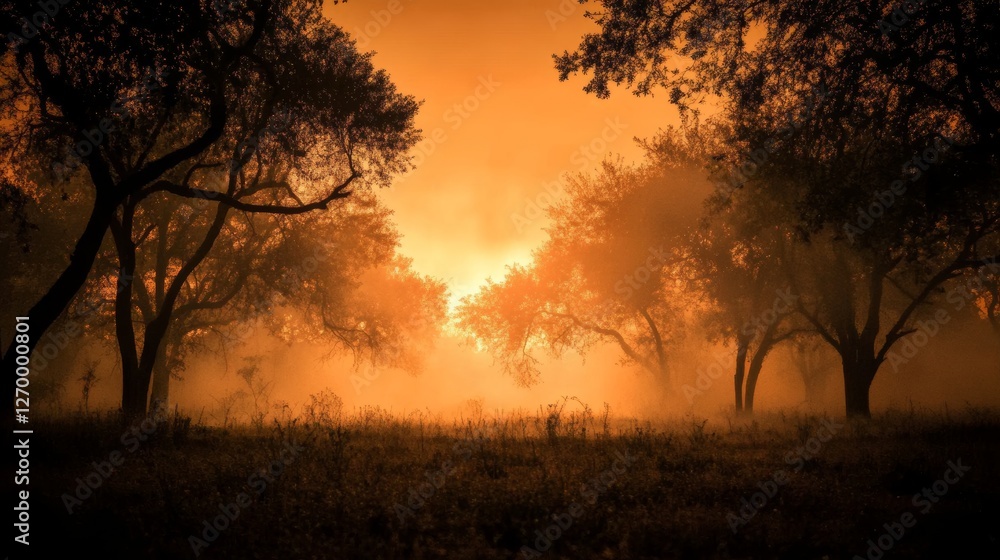 Human-caused wildfire resulted in a disaster in the tropical forest Human-caused wildfire resulted in a disaster in the tropical forest