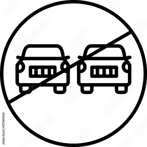 No Overtake Icon