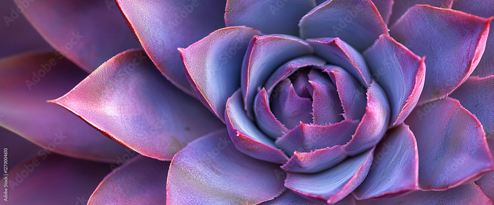 Close-up of a purple succulent with delicate, smooth leaves in a spiral pattern, showcasing nature's beauty and the vibrant colors of the plant. Close-up of a purple succulent with delicate, smooth leaves in a spiral pattern, showcasing nature's beauty and the vibrant colors of the plant.