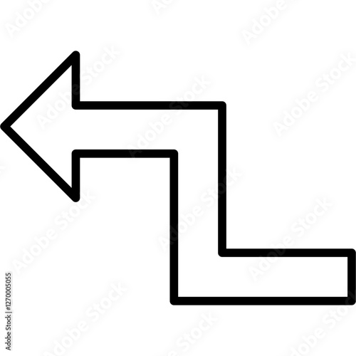 Zigzag Arrow Icon
