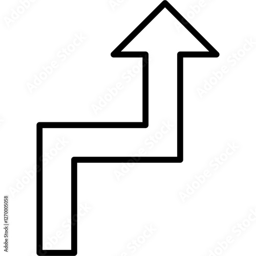 Zigzag Arrow Icon