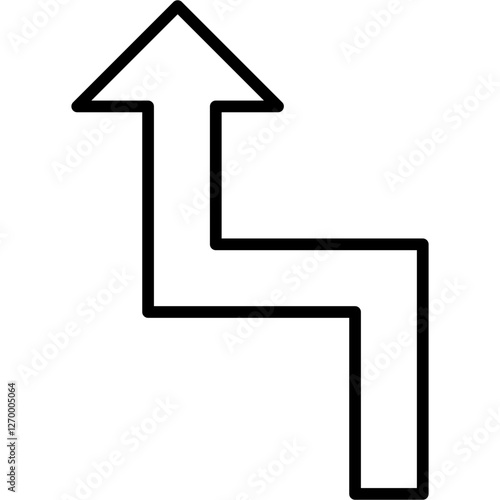 Zigzag Arrow Icon