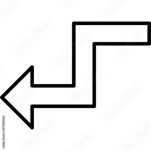 Zigzag Arrow Icon