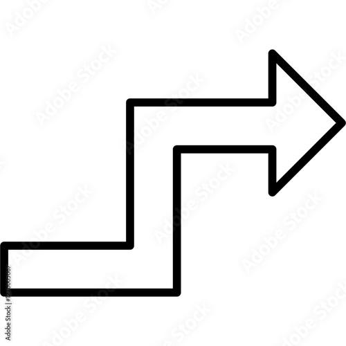 Zigzag Arrow Icon