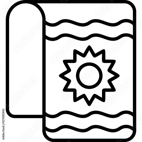 Beach Towel Icon