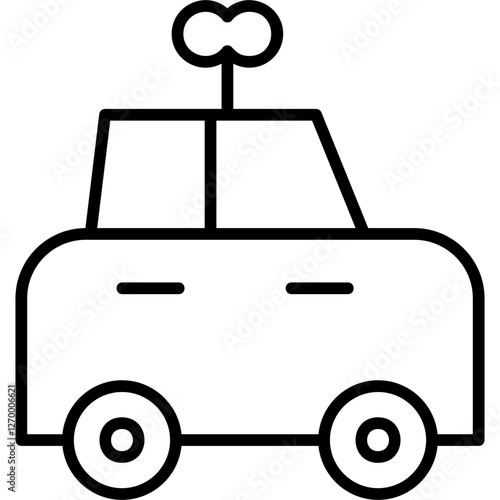 Car Toy with Key Icon