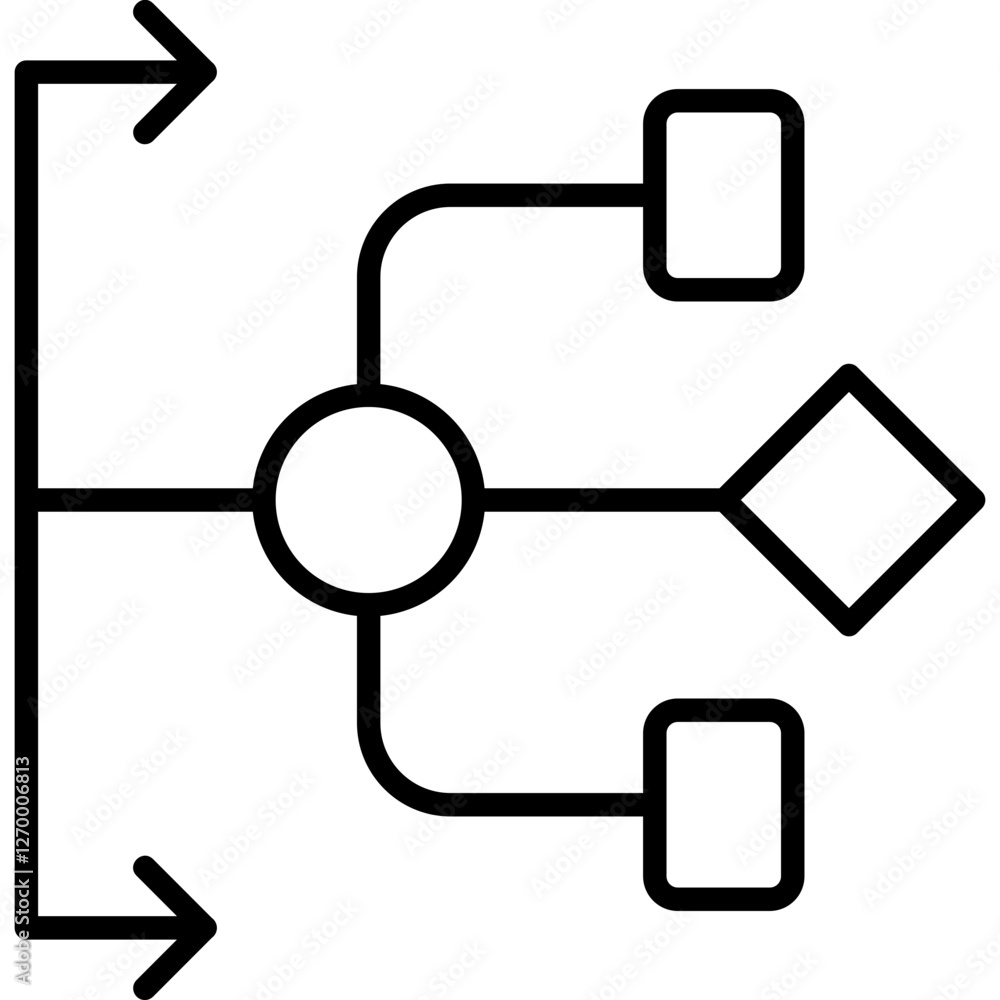 Flowchart Icon Flowchart Icon