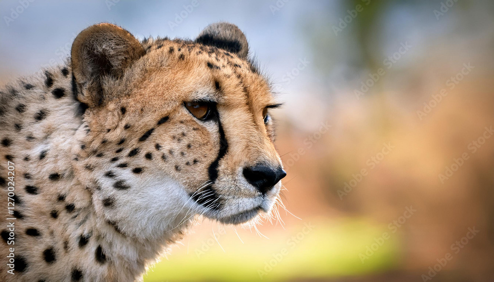 Close-Up of a Cheetah, Emphasizing Its Speed and Elegance in the Wild Close-Up of a Cheetah, Emphasizing Its Speed and Elegance in the Wild
