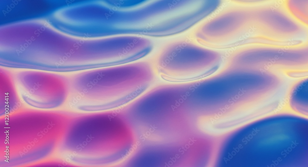 Mesmerizing holographic fluid textures with iridescent color transitions Mesmerizing holographic fluid textures with iridescent color transitions