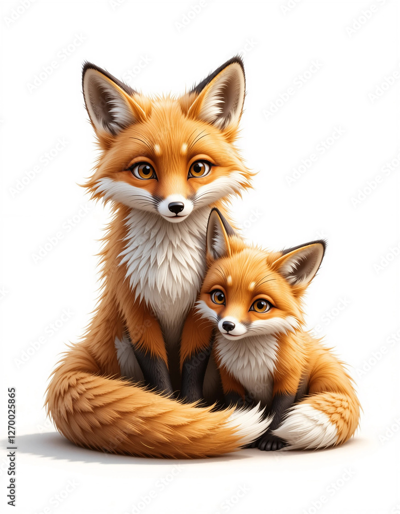 Fototapeta premium Wild Elegance: Fox