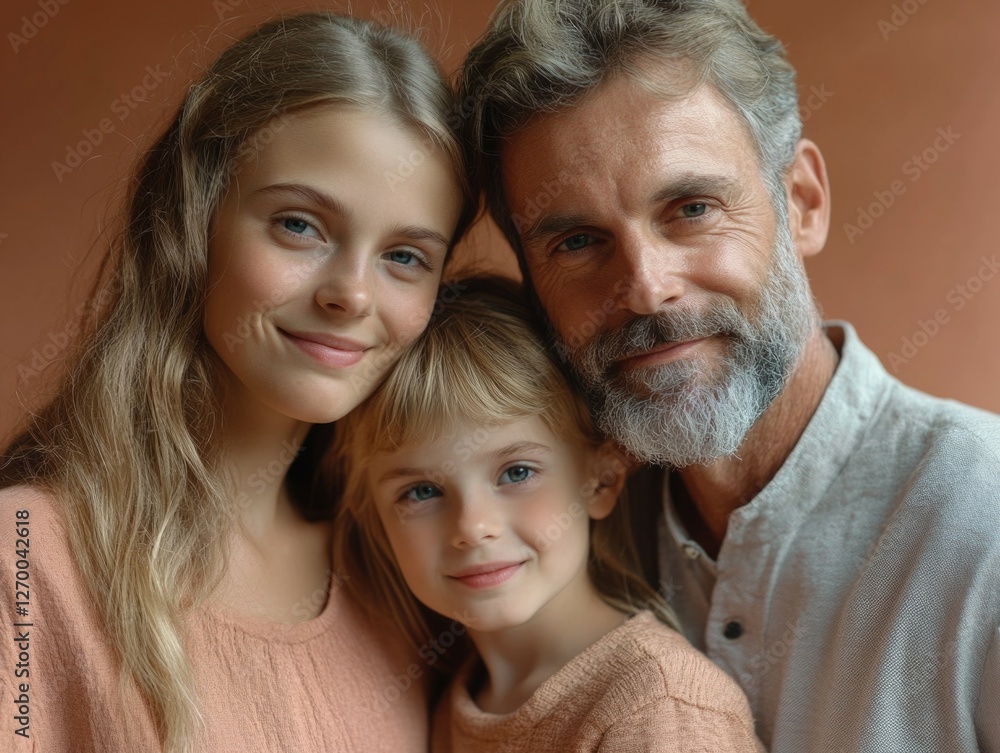 A warm and heartwarming family photo, capturing a moment of togetherness and joy. A warm and heartwarming family photo, capturing a moment of togetherness and joy.