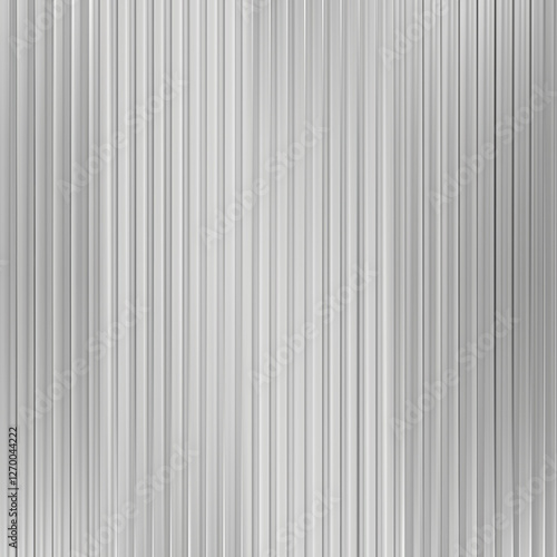 Glass pattern background, ice texture effect. Holograph metal reed abstract line gradient. Ribbed 3d flute ripple striations, silver light corrugated transparent wall window. Frosty iridescent reflect