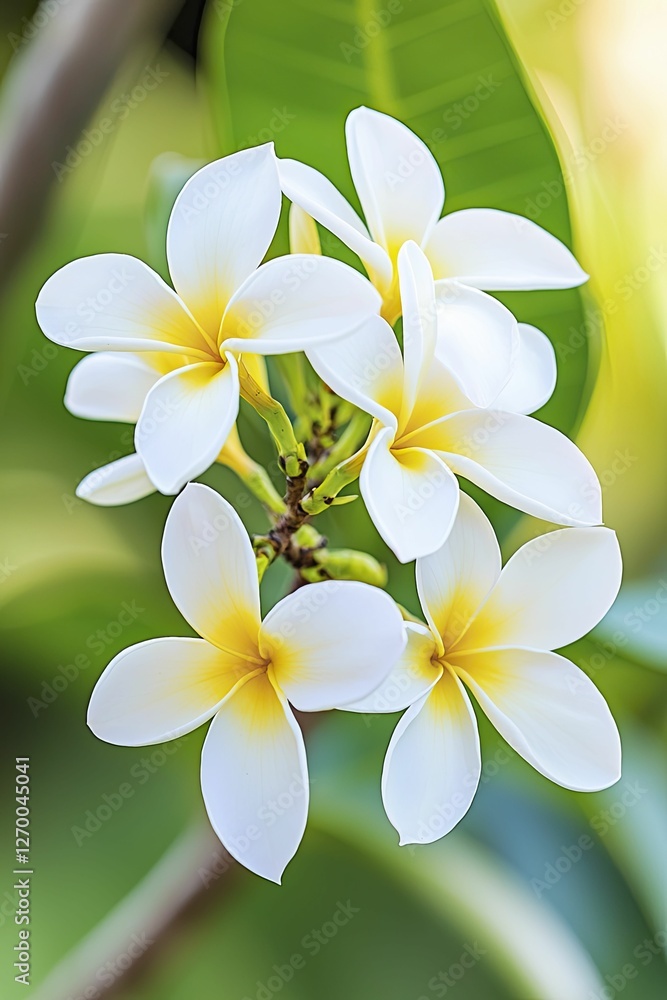 Naklejka premium Vivid close-up of radiant blossoms in full bloom, highlighting intricate petal textures and rich colors, evoking a sense of tranquility and joy.