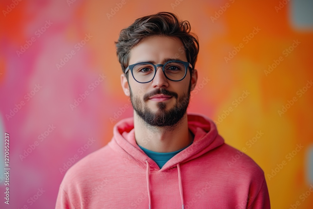 Vibrant hacker in pastel themed setting engaging with technology and creativity Vibrant hacker in pastel themed setting engaging with technology and creativity