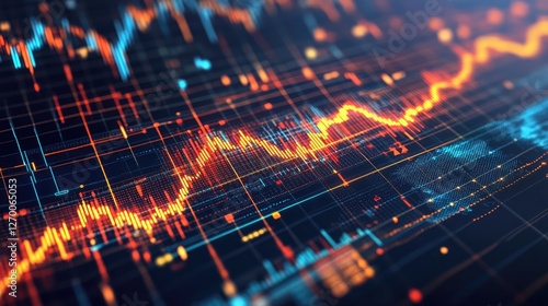Wallpaper Mural Stock portfolio management concept, featuring AI-powered financial trend predictions, economic growth forecasts, and trade insights Torontodigital.ca