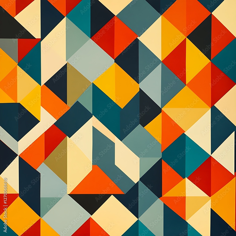 Abstract geometric pattern design, vibrant colors, background. Use graphic design Abstract geometric pattern design, vibrant colors, background. Use graphic design