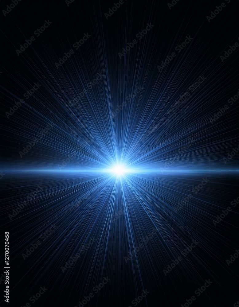 Fototapeta premium Abstract of lighting for background. digital lens flare in dark background. Generated image