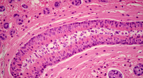 Prostate Histology: Benign Glandular Tissue, H&E Stain - Microscopic Anatomy & Pathology photo