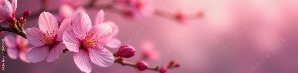 Delicate pink blossoms, soft focus, vibrant petals, petal, close-up Delicate pink blossoms, soft focus, vibrant petals, petal, close-up