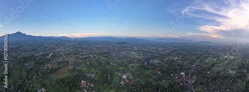 sunset in the mountains