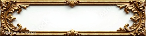 Ornate gilded frame, swirling acanthus leaves, ornate, antique