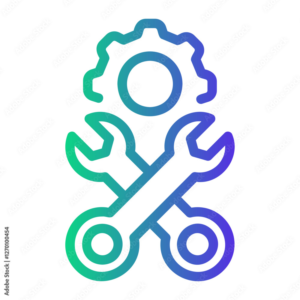 settings Line Gradient Icon