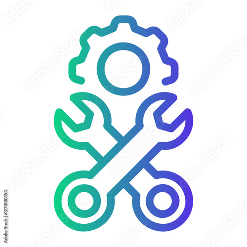 settings Line Gradient Icon