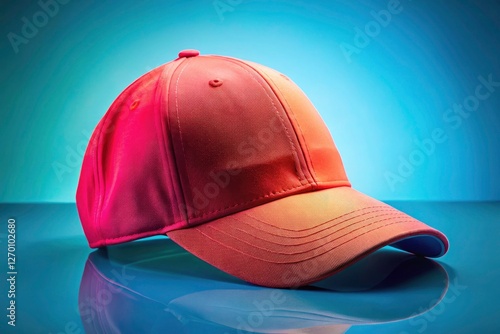 Wallpaper Mural Rule of thirds composition perfectly frames a blue-backgrounded baseball cap photo; clean, compelling headwear photography. Torontodigital.ca