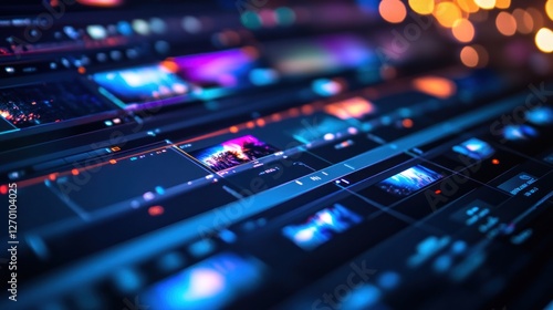 Digital Video Editing Interface with Timeline and Effects Processing