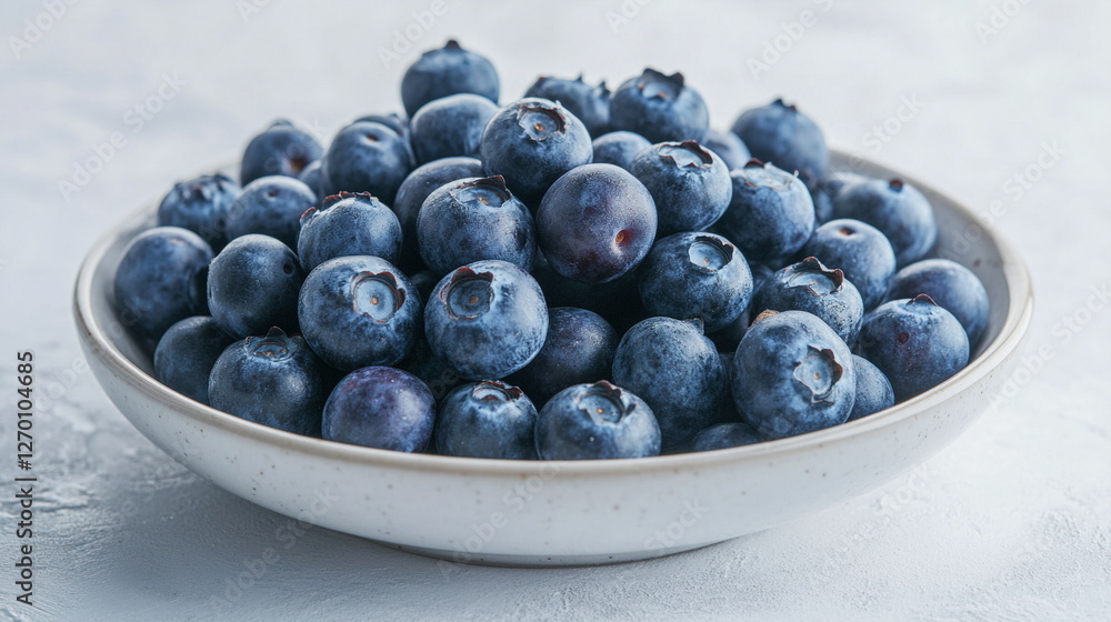 Perfect large blueberries on a plate. Close-up shot Perfect large blueberries on a plate. Close-up shot