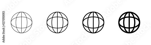 Web icon vector isolated on white background. Website vector icon. Internet world vector