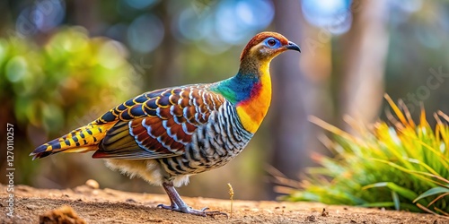 Mallee Fowl in its Natural Habitat: A Bird's-Eye View photo