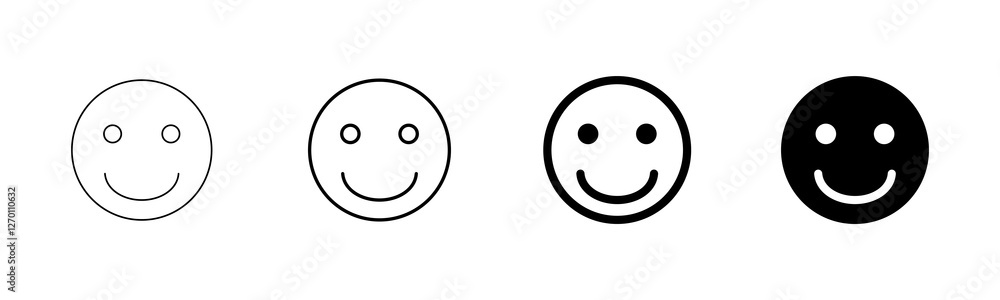 Smile icon vector isolated on white background. Smile vector icon. Emoticon Icon vector. Emoji Smile icon vector isolated on white background. Smile vector icon. Emoticon Icon vector. Emoji