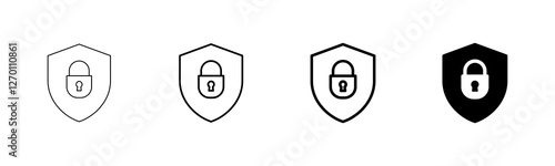 Security icon vector isolated on white background. protection icon. privacy. vpn