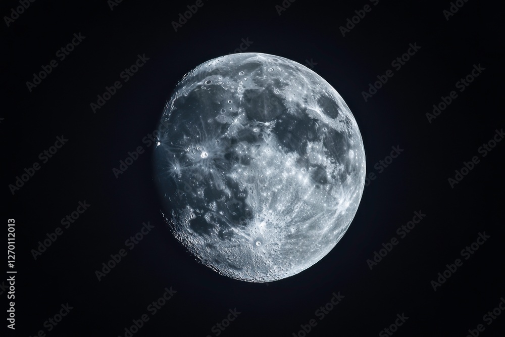 Obraz premium full moon over black