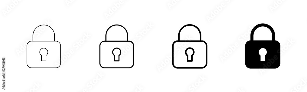 Lock icon vector isolated on white background. Encryption icon. Security symbol. Secure. Private Lock icon vector isolated on white background. Encryption icon. Security symbol. Secure. Private