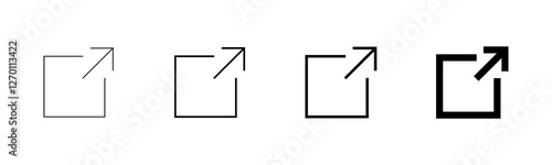 Link icon vector isolated on white background. Link vector icon. External link symbol vector icon. Hyperlink symbol