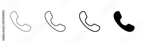 Call icon vector isolated on white background. Phone icon vector. mobile phone. telephone icon