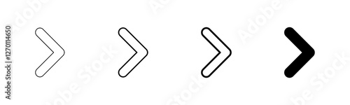 Arrow icon vector isolated on white background. Arrow symbol. Arrow vector icon