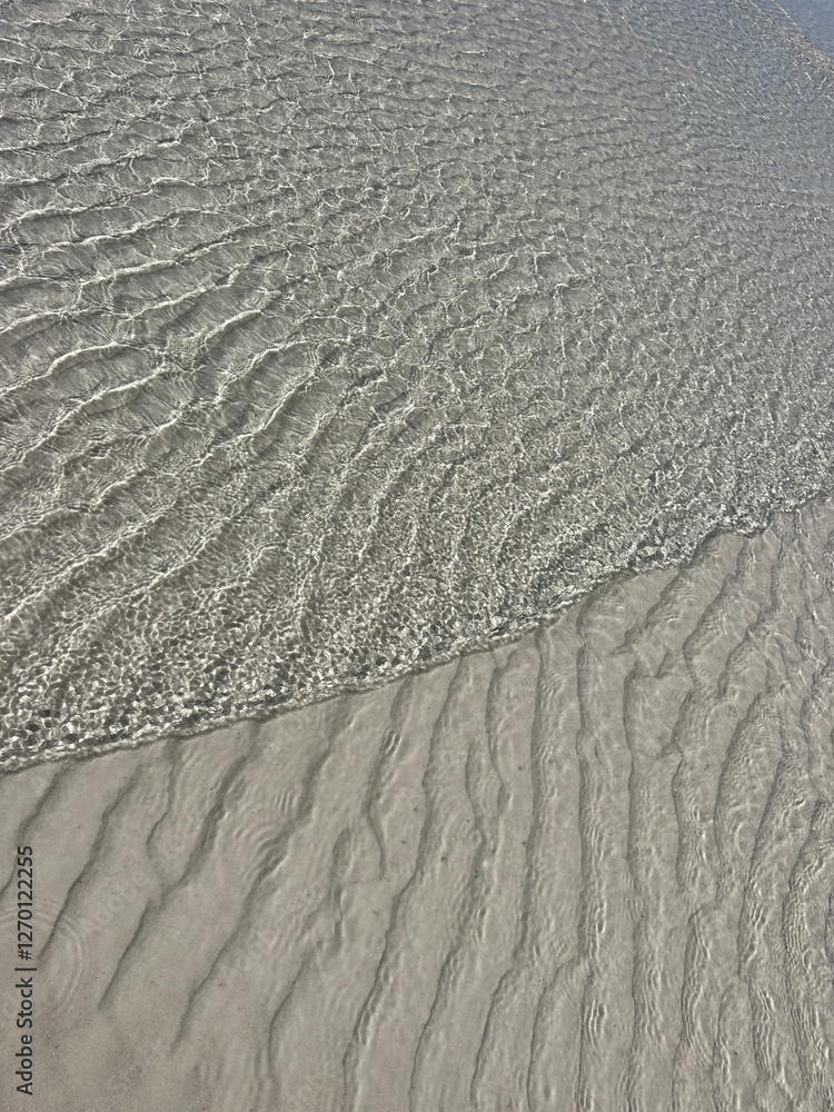 Abstract background of ocean water ripples in the sand Abstract background of ocean water ripples in the sand
